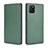 Funda de Cuero Cartera con Soporte Carcasa L02Z para Samsung Galaxy A81 Verde