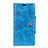 Funda de Cuero Cartera con Soporte Carcasa L03 para Asus Zenfone 5 Lite ZC600KL Azul