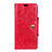 Funda de Cuero Cartera con Soporte Carcasa L03 para Asus ZenFone Live L1 ZA550KL Rojo