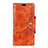 Funda de Cuero Cartera con Soporte Carcasa L03 para HTC Desire 12S Naranja