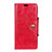 Funda de Cuero Cartera con Soporte Carcasa L03 para HTC Desire 12S Rojo
