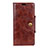 Funda de Cuero Cartera con Soporte Carcasa L03 para HTC U12 Plus Marron