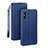 Funda de Cuero Cartera con Soporte Carcasa L03 para Huawei Enjoy 10e Azul