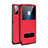 Funda de Cuero Cartera con Soporte Carcasa L03 para Huawei Honor Play4T Rojo