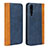 Funda de Cuero Cartera con Soporte Carcasa L03 para Huawei P20 Pro Azul