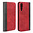 Funda de Cuero Cartera con Soporte Carcasa L03 para Huawei P20 Pro Rojo