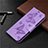 Funda de Cuero Cartera con Soporte Carcasa L03 para Huawei P40 Lite E Morado