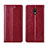 Funda de Cuero Cartera con Soporte Carcasa L03 para Nokia 1.3 Rojo