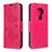 Funda de Cuero Cartera con Soporte Carcasa L03 para Nokia 6.2 Rosa Roja