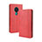 Funda de Cuero Cartera con Soporte Carcasa L03 para Nokia 7.2 Rojo