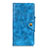 Funda de Cuero Cartera con Soporte Carcasa L03 para Samsung Galaxy M21s Azul Cielo