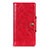 Funda de Cuero Cartera con Soporte Carcasa L03 para Samsung Galaxy M21s Rojo