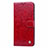 Funda de Cuero Cartera con Soporte Carcasa L03 para Samsung Galaxy S10 Lite Rojo