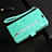 Funda de Cuero Cartera con Soporte Carcasa L03 para Samsung Galaxy S20 Plus 5G Cian