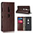 Funda de Cuero Cartera con Soporte Carcasa L03 para Sony Xperia XZ3 Marron