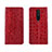 Funda de Cuero Cartera con Soporte Carcasa L03 para Xiaomi Poco X2 Rojo