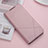 Funda de Cuero Cartera con Soporte Carcasa L03 para Xiaomi Redmi 8 Oro Rosa