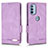 Funda de Cuero Cartera con Soporte Carcasa L03Z para Motorola Moto G41 Morado