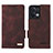 Funda de Cuero Cartera con Soporte Carcasa L03Z para Oppo Reno8 5G Marron