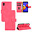 Funda de Cuero Cartera con Soporte Carcasa L03Z para Samsung Galaxy A01 Core Rosa Roja