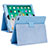 Funda de Cuero Cartera con Soporte Carcasa L04 para Apple iPad 10.2 (2020) Azul Claro