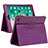 Funda de Cuero Cartera con Soporte Carcasa L04 para Apple iPad 10.2 (2020) Morado