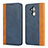 Funda de Cuero Cartera con Soporte Carcasa L04 para Huawei Mate 20 Lite Azul