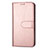 Funda de Cuero Cartera con Soporte Carcasa L04 para Samsung Galaxy S20 Ultra 5G Oro Rosa