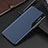 Funda de Cuero Cartera con Soporte Carcasa L04 para Samsung Galaxy S21 Ultra 5G Azul