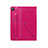 Funda de Cuero Cartera con Soporte Carcasa L04 para Samsung Galaxy Tab S6 Lite 10.4 SM-P610 Rosa Roja