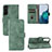 Funda de Cuero Cartera con Soporte Carcasa L04Z para Samsung Galaxy S22 5G Verde