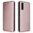 Funda de Cuero Cartera con Soporte Carcasa L04Z para Sony Xperia 10 III Oro Rosa