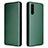 Funda de Cuero Cartera con Soporte Carcasa L04Z para Sony Xperia 10 III Verde