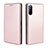 Funda de Cuero Cartera con Soporte Carcasa L04Z para Sony Xperia L4 Oro Rosa