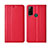 Funda de Cuero Cartera con Soporte Carcasa L05 para Huawei Honor Play4T Rojo