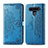 Funda de Cuero Cartera con Soporte Carcasa L05 para LG K41S Azul Cielo