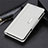 Funda de Cuero Cartera con Soporte Carcasa L05 para Motorola Moto G8 Power Blanco