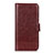 Funda de Cuero Cartera con Soporte Carcasa L05 para Samsung Galaxy A01 Core Marron