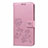 Funda de Cuero Cartera con Soporte Carcasa L05 para Samsung Galaxy M21s Rosa