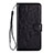 Funda de Cuero Cartera con Soporte Carcasa L05 para Samsung Galaxy S20 Ultra Negro