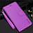 Funda de Cuero Cartera con Soporte Carcasa L05 para Samsung Galaxy S22 5G Morado