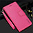 Funda de Cuero Cartera con Soporte Carcasa L05 para Samsung Galaxy S22 Ultra 5G Rosa Roja