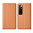Funda de Cuero Cartera con Soporte Carcasa L05 para Xiaomi Mi 10 Ultra Naranja