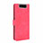 Funda de Cuero Cartera con Soporte Carcasa L05Z para Samsung Galaxy A80 Rosa Roja