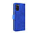 Funda de Cuero Cartera con Soporte Carcasa L05Z para Samsung Galaxy M02s Azul