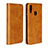 Funda de Cuero Cartera con Soporte Carcasa L06 para Huawei P Smart (2019) Naranja