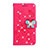 Funda de Cuero Cartera con Soporte Carcasa L06 para Huawei P30 Rojo