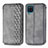 Funda de Cuero Cartera con Soporte Carcasa L06 para Samsung Galaxy A12 Gris