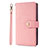 Funda de Cuero Cartera con Soporte Carcasa L06 para Samsung Galaxy S20 Ultra 5G Oro Rosa