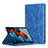 Funda de Cuero Cartera con Soporte Carcasa L06 para Samsung Galaxy Tab S7 4G 11 SM-T875 Azul